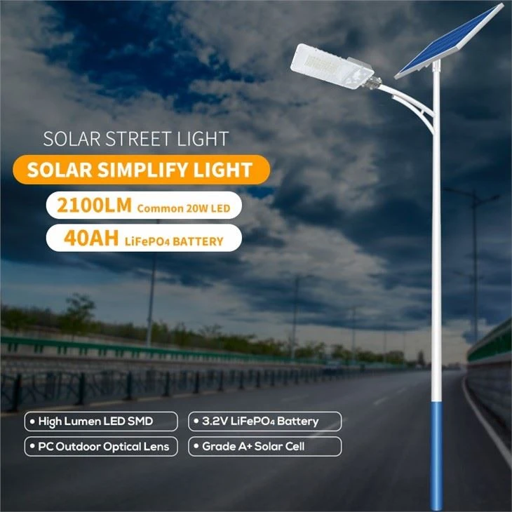 Blue Carbon Led Solar Light Solar Street Light Mini Simplify Light